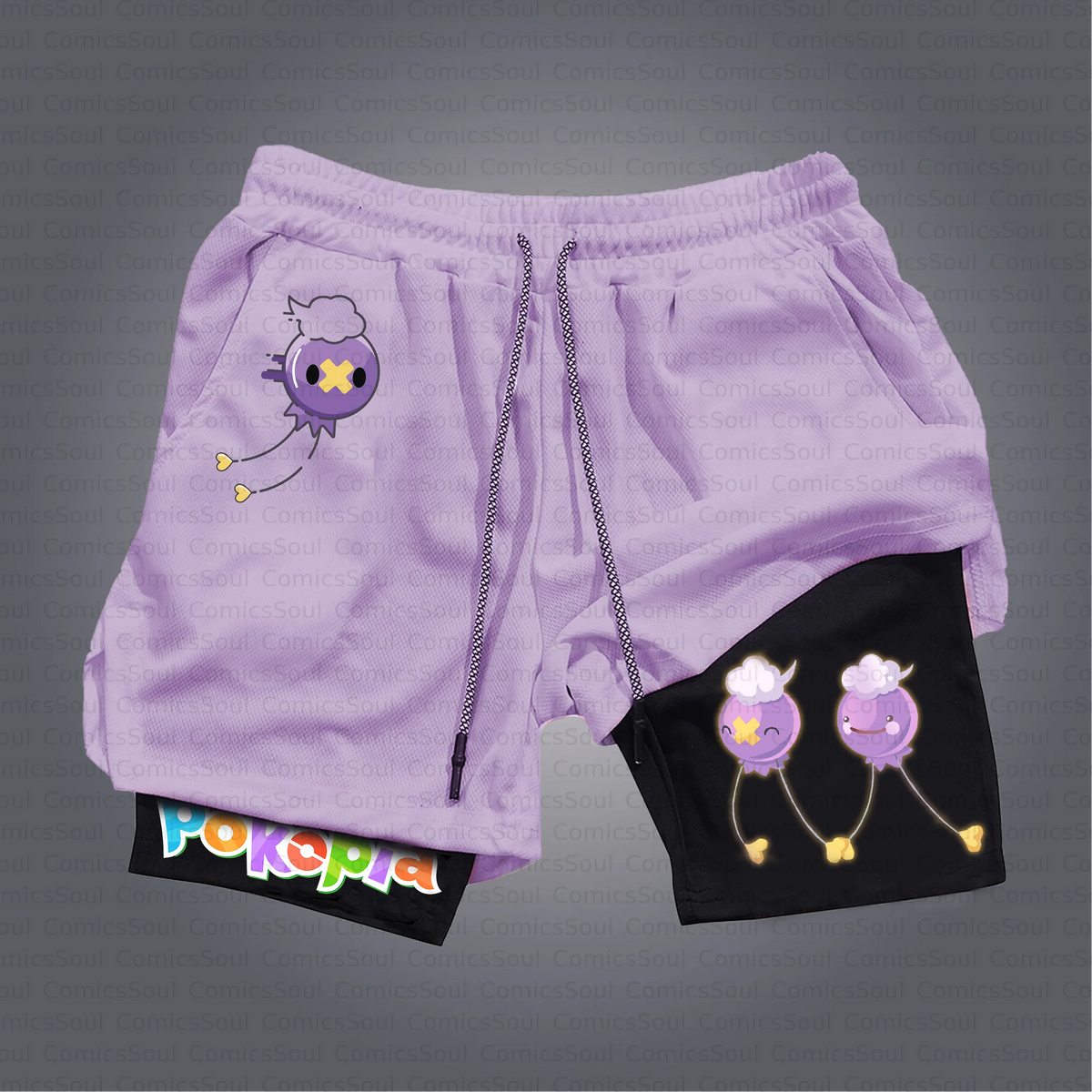 PKM-Unisex Casual Anime Style Shorts