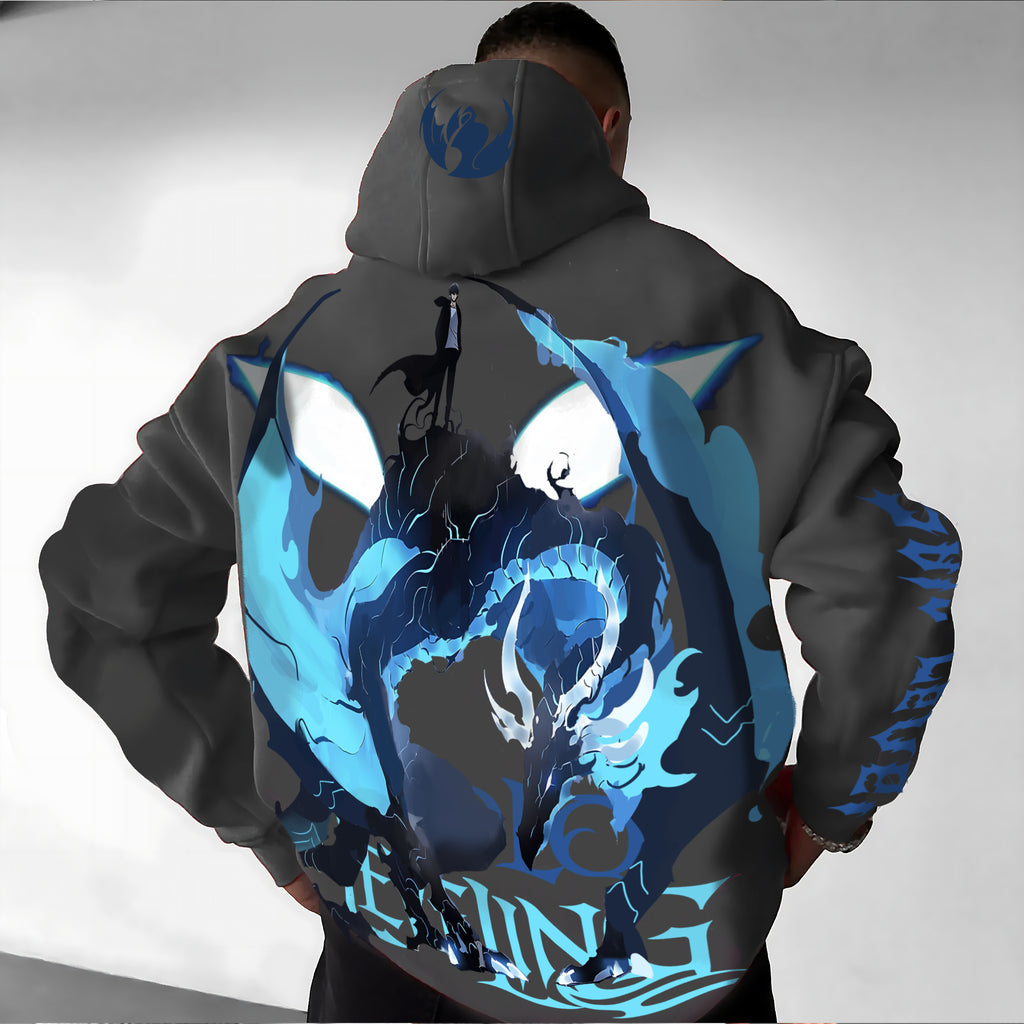 SL-Unisex Anime Graphic Streetwear Vintage Hoodie