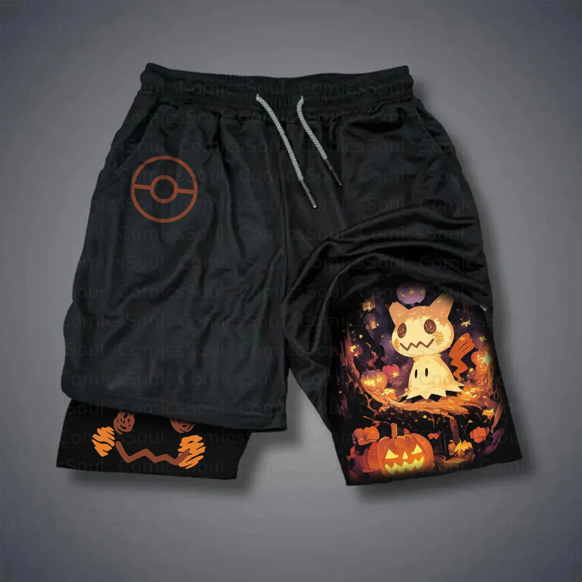 PKM-Unisex Casual Anime Streetwear Shorts