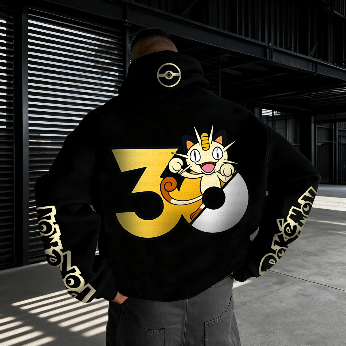 PKM-Unisex Anime Inspired Vintage Plush Hoodie