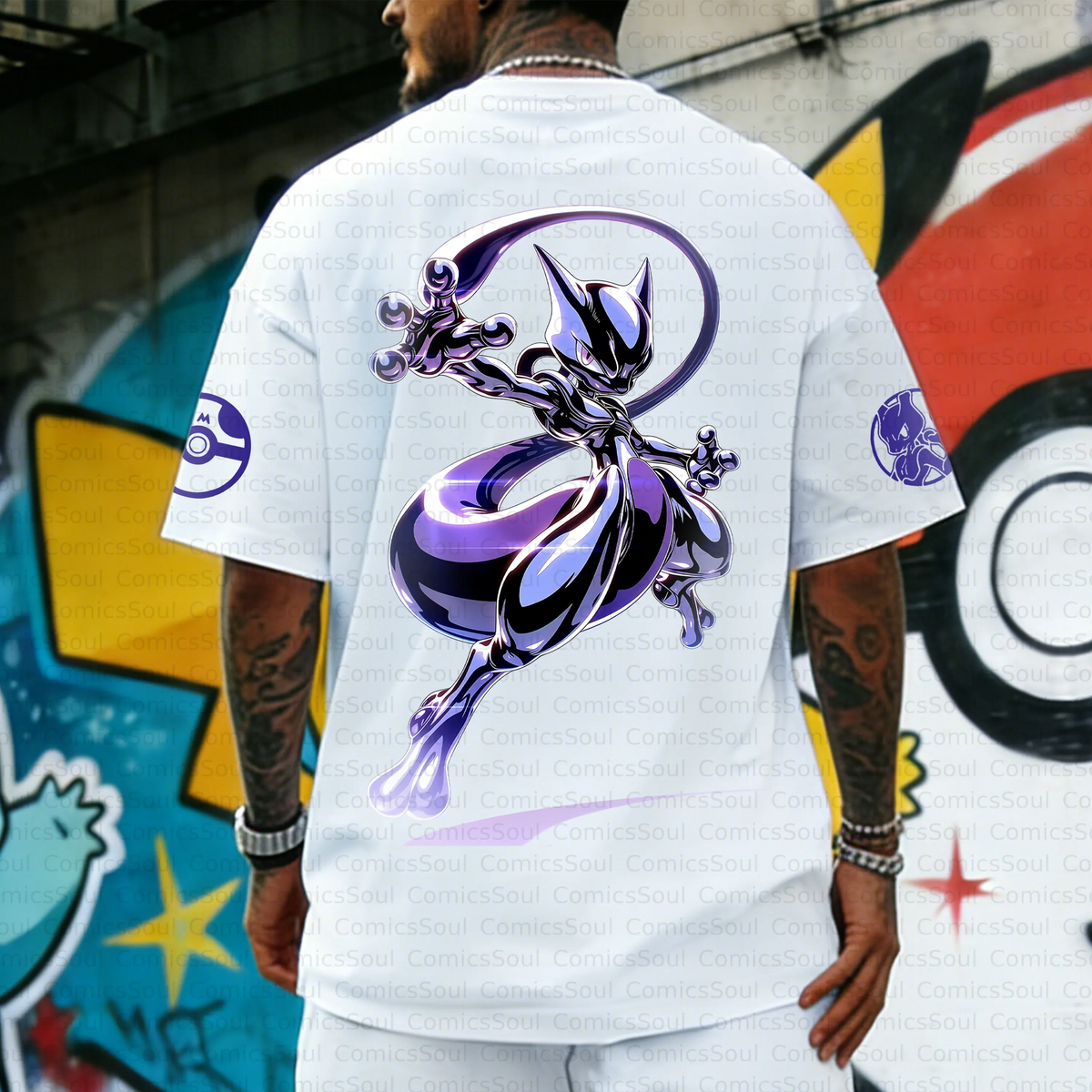 PKM-Unisex Anime Inspired Vintage T-Shirt