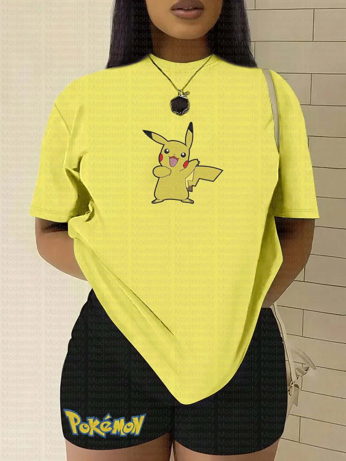 PKM-"Pikachu" Anime Inspired Vintage Embroidered T-Shirt