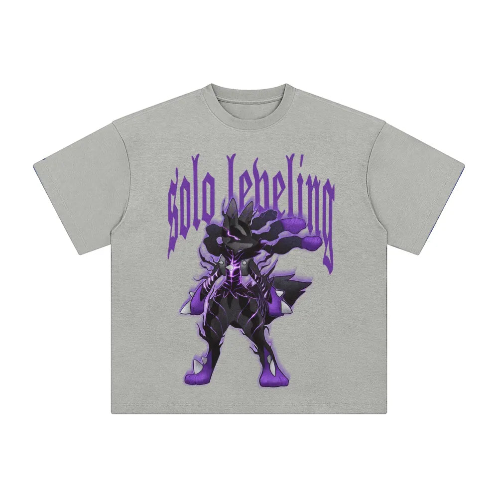 SL-Unisex Anime Inspired Washed  Vintage T-Shirt