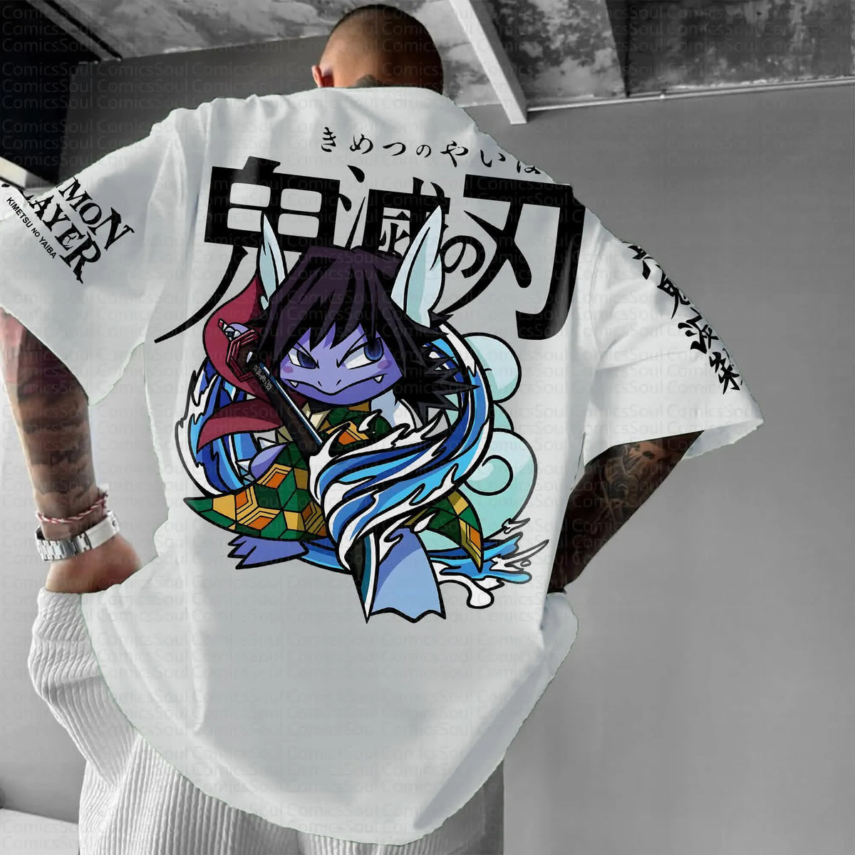 PKM-Unisex Anime Inspired Vintage T-Shirt