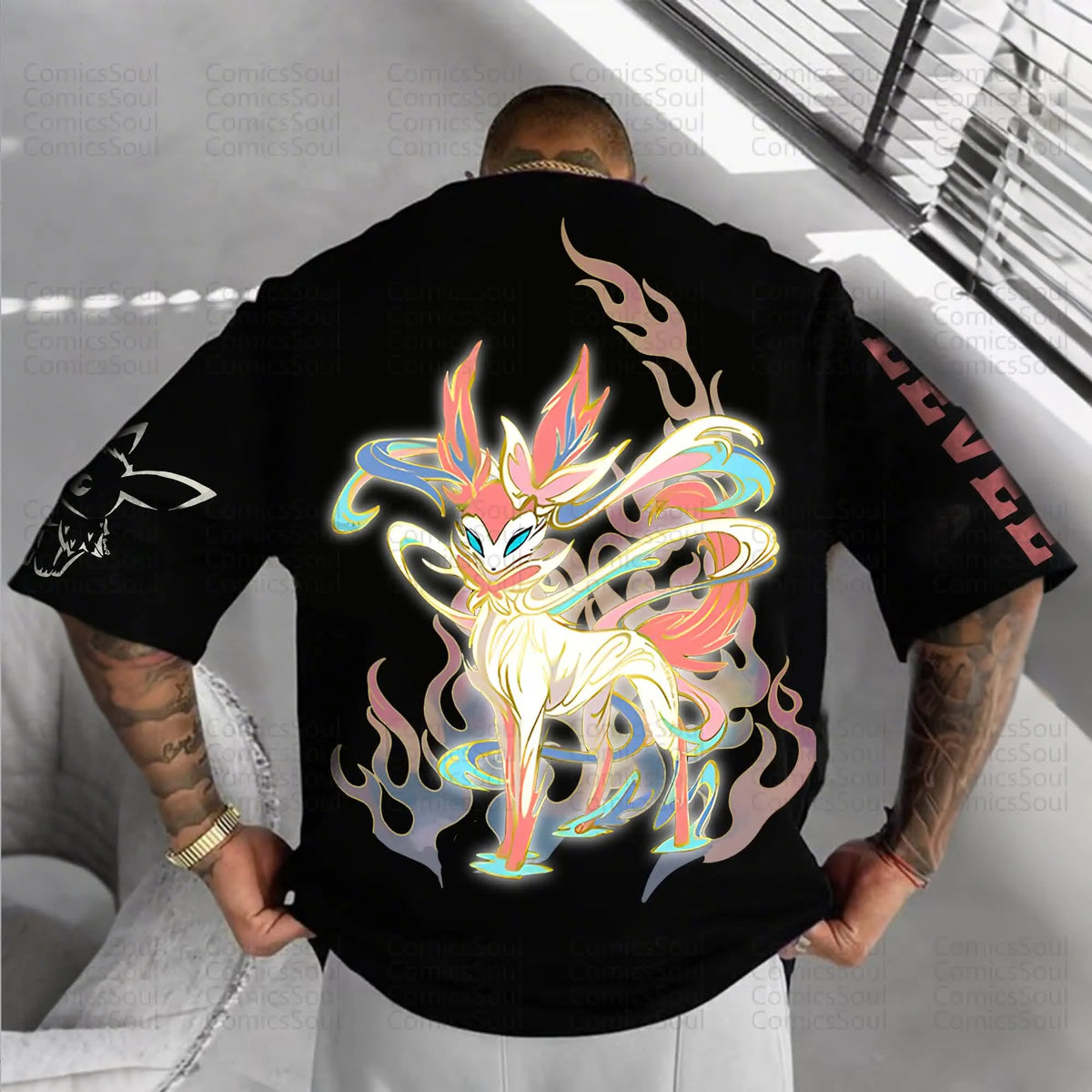 PKM-Unisex Anime Inspired Vintage T-Shirt