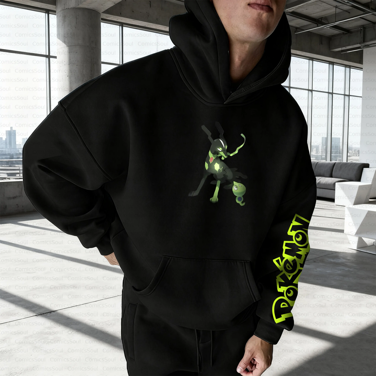 PKM-Unisex Anime Inspired Vintage Plush Hoodie