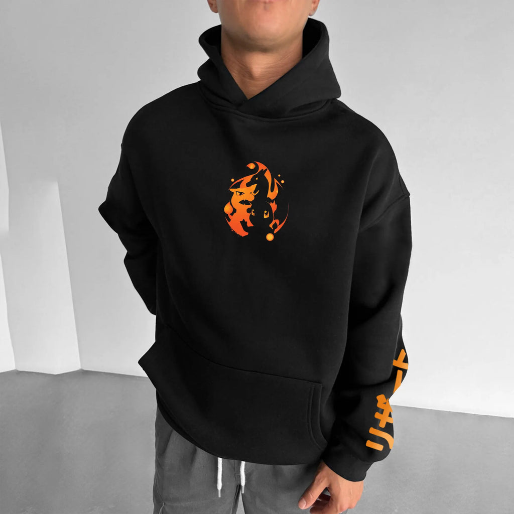 PKM-Unisex Anime Graphic Streetwear Vintage Hoodie