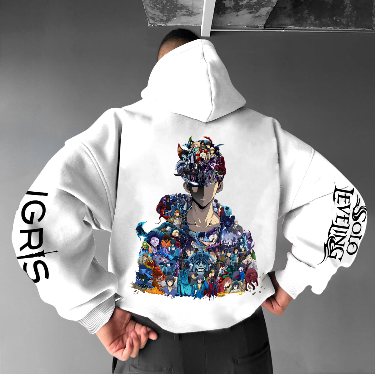SL-Igris Unisex Anime Graphic Streetwear Vintage Hoodie