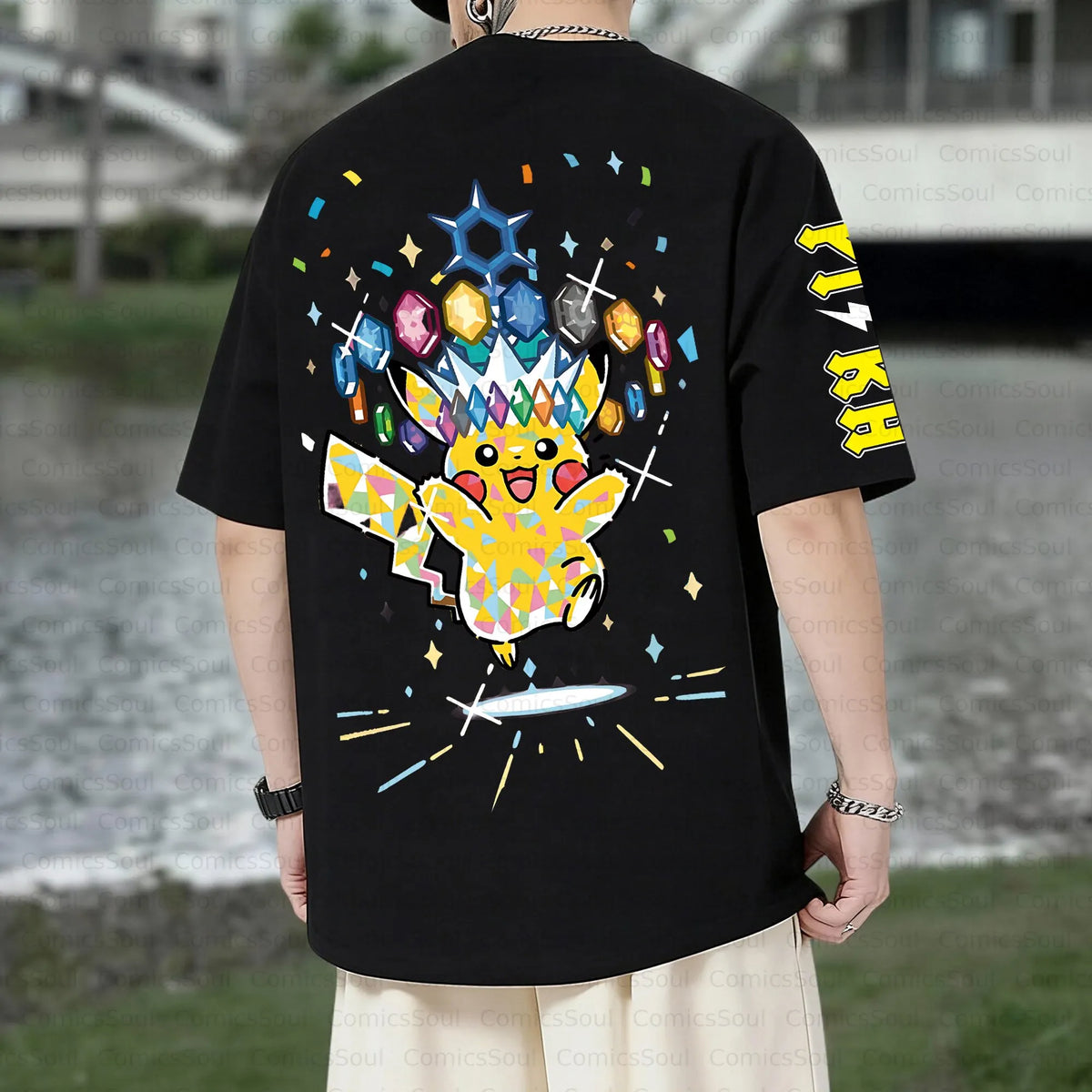 PKM-Unisex Anime Inspired Vintage T-Shirt