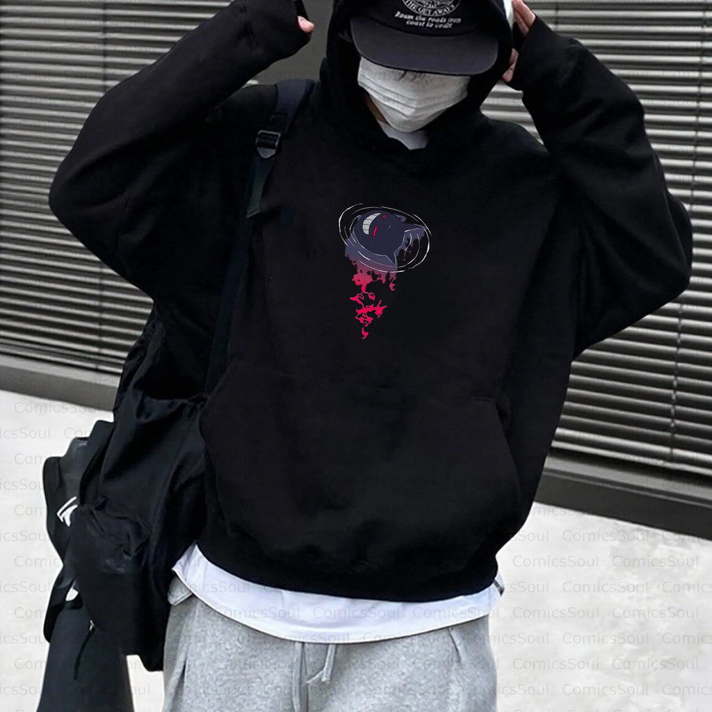 PKM-Unisex Anime Inspired Vintage Plush Hoodie