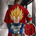Dragon Ball Unisex Anime-Style Retro Corduroy Oversized T-Shirt