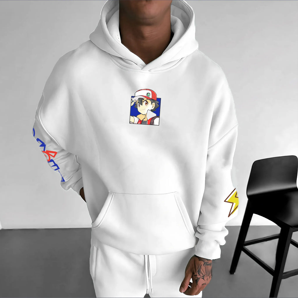 PKM-Unisex Anime Graphic Streetwear Vintage Hoodie