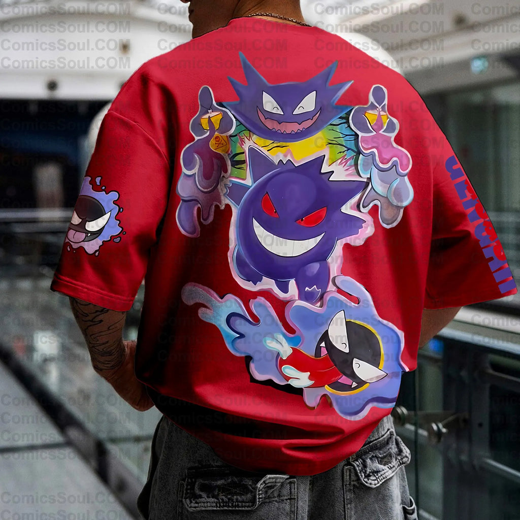 PKM-Unisex Anime Inspired Vintage T-Shirt