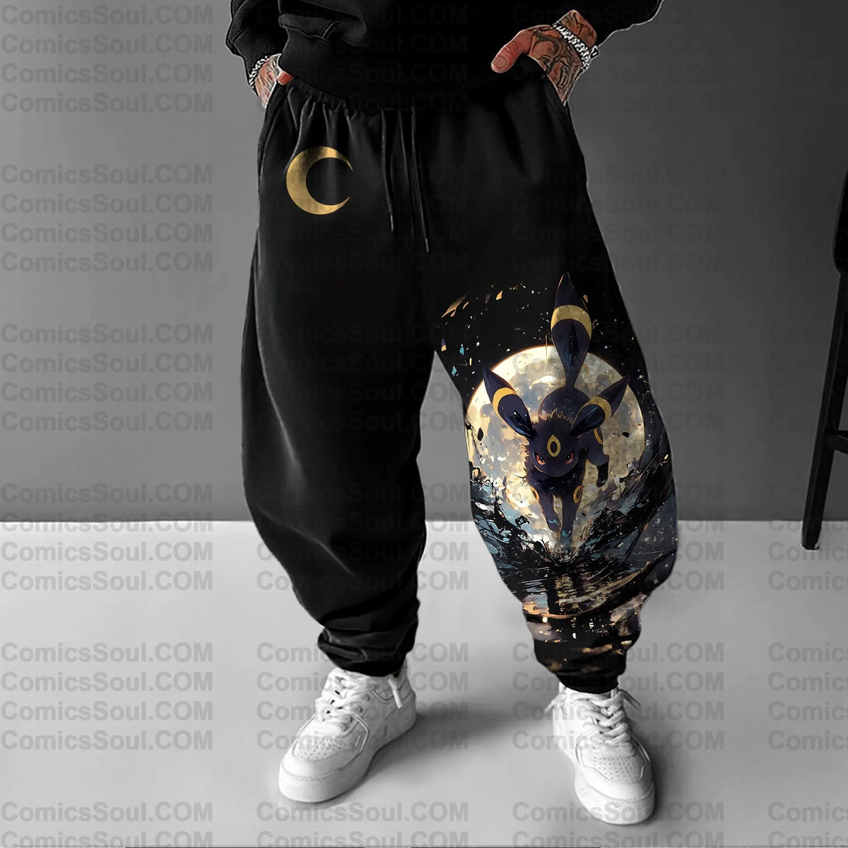 PKM-Unisex Anime Inspired Vintage Pants