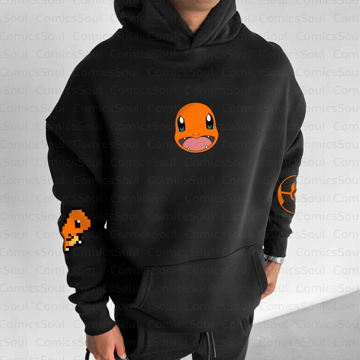 PKM-Unisex Anime Graphic Streetwear Vintage Hoodie