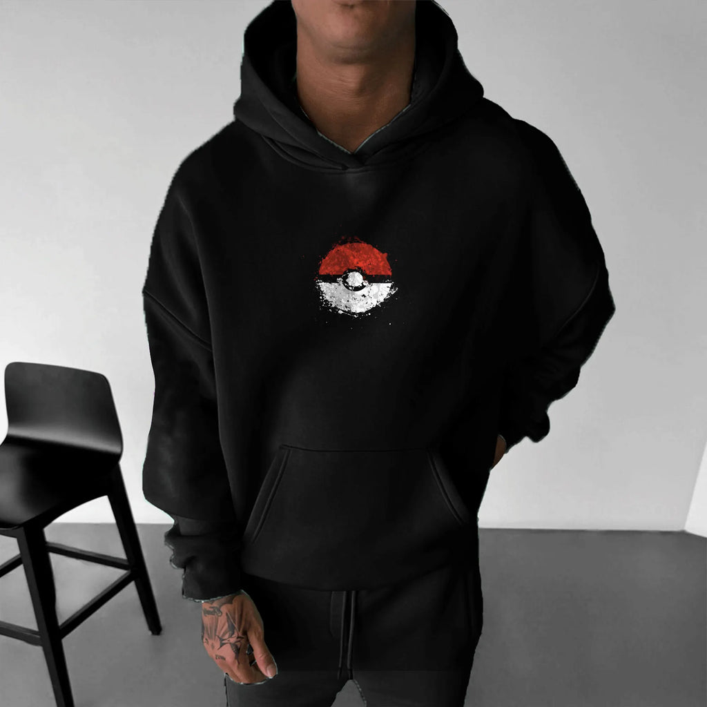 PKM-Unisex Anime Graphic Streetwear Vintage Hoodie
