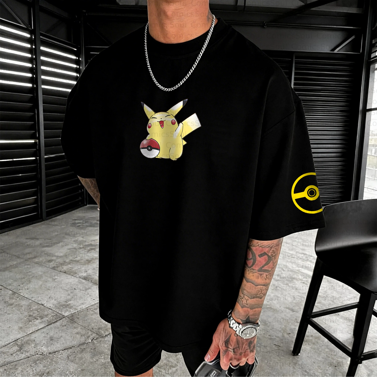 PKM-Unisex Anime Inspired Vintage T-Shirt