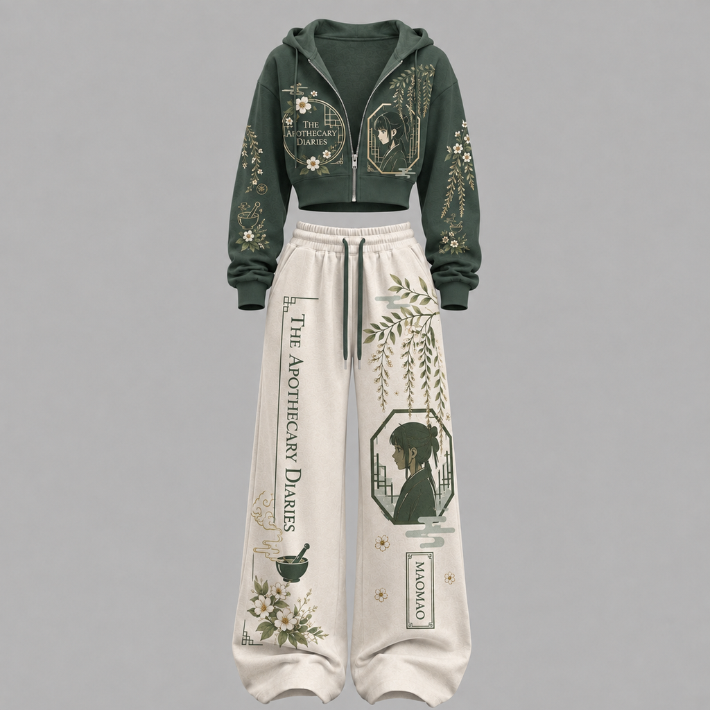 The Apothecary Diaries -Short zip-up sweatshirt set