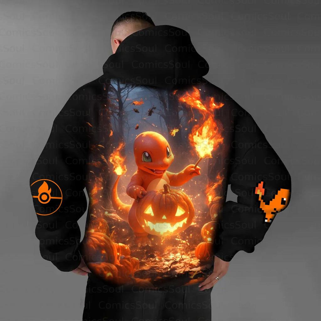 PKM-Unisex Anime Graphic Streetwear Vintage Hoodie