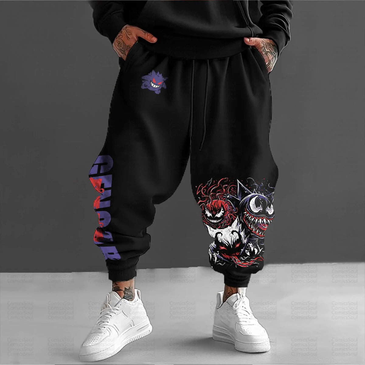 PKM-Unisex Anime Inspired Vintage Pants