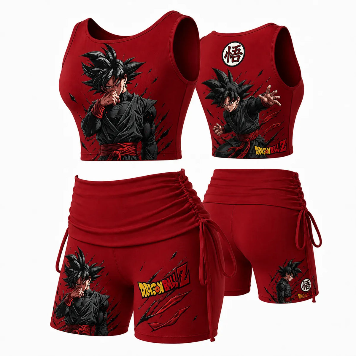 Dragon Ball Women's Anime-Print Tank Top And Shorts Sports Set