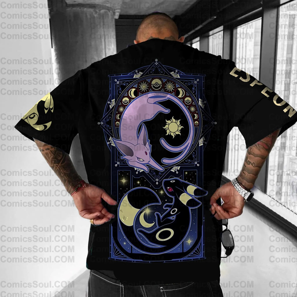 PKM-Unisex Anime Inspired Vintage T-Shirt