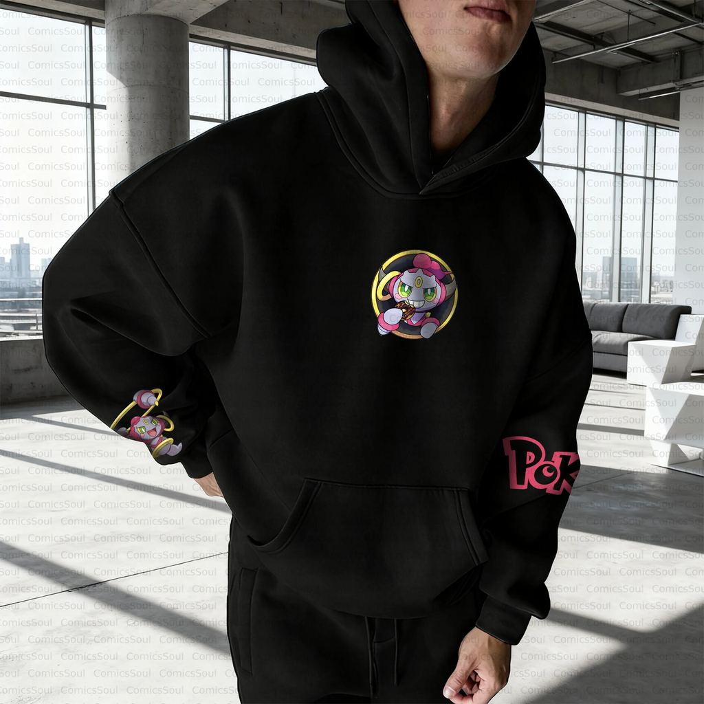 PKM-Unisex Anime Inspired Vintage Plush Hoodie