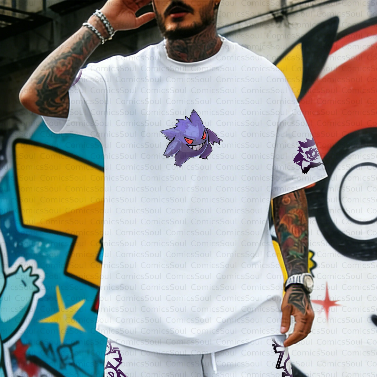 PKM-Unisex Anime Inspired Vintage T-Shirt