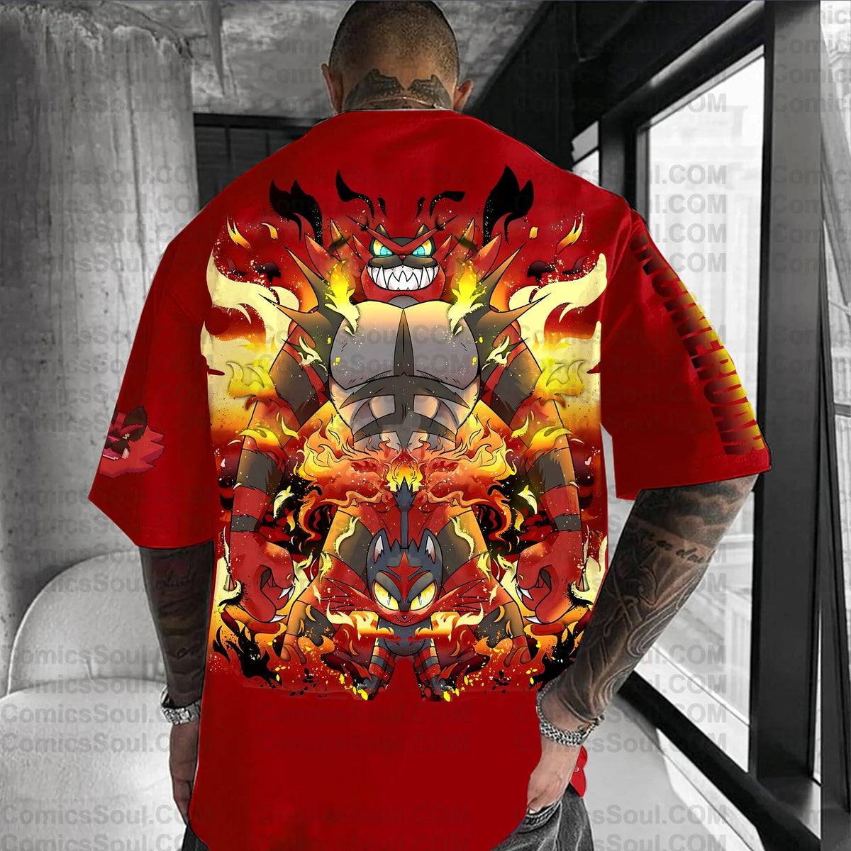 PKM-Unisex Anime Inspired Vintage T-Shirt
