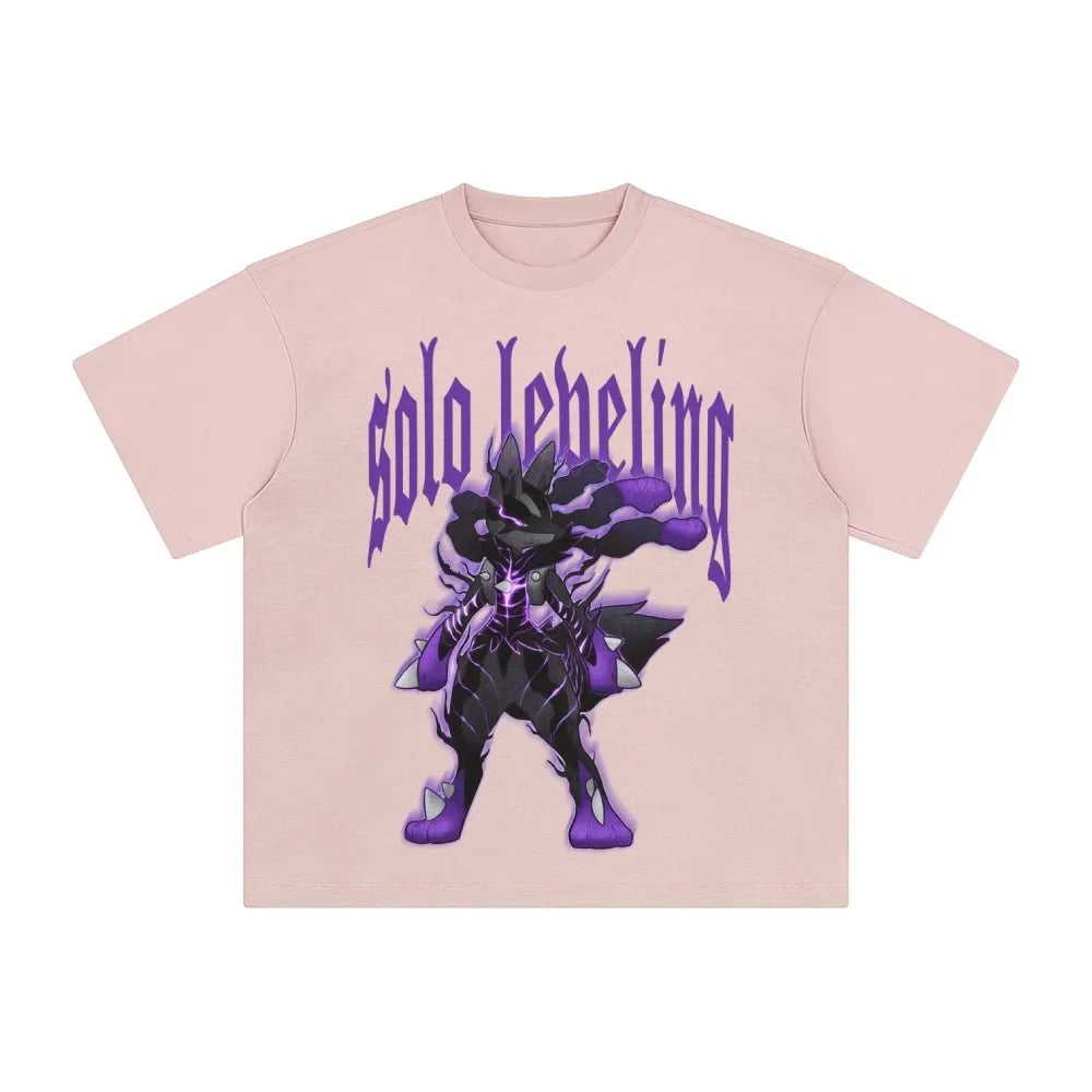 SL-Unisex Anime Inspired Washed  Vintage T-Shirt