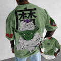 Dragon Ball Unisex Anime-Style Retro Corduroy Oversized T-Shirt