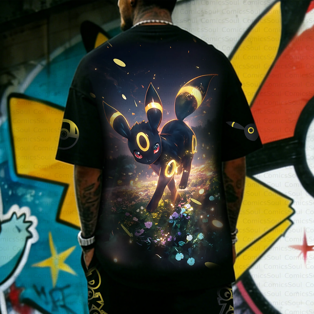 PKM-Unisex Anime Inspired Vintage T-Shirt