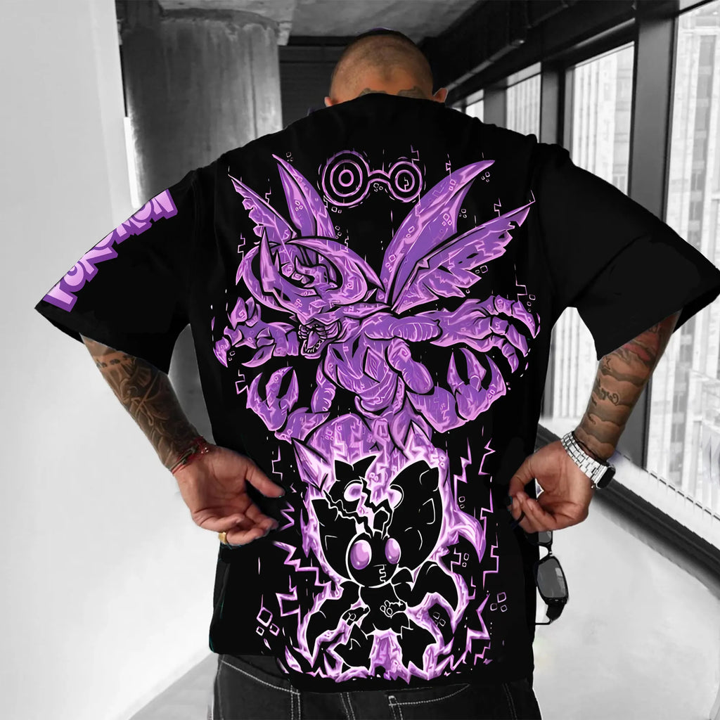 PKM-Unisex Anime Inspired Vintage T-Shirt