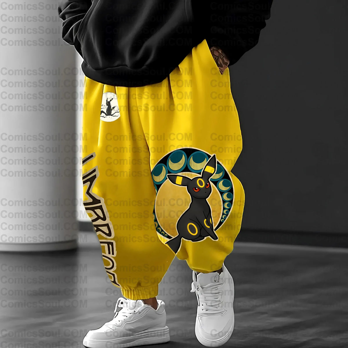 PKM-Unisex Anime Inspired Vintage Plush Pants