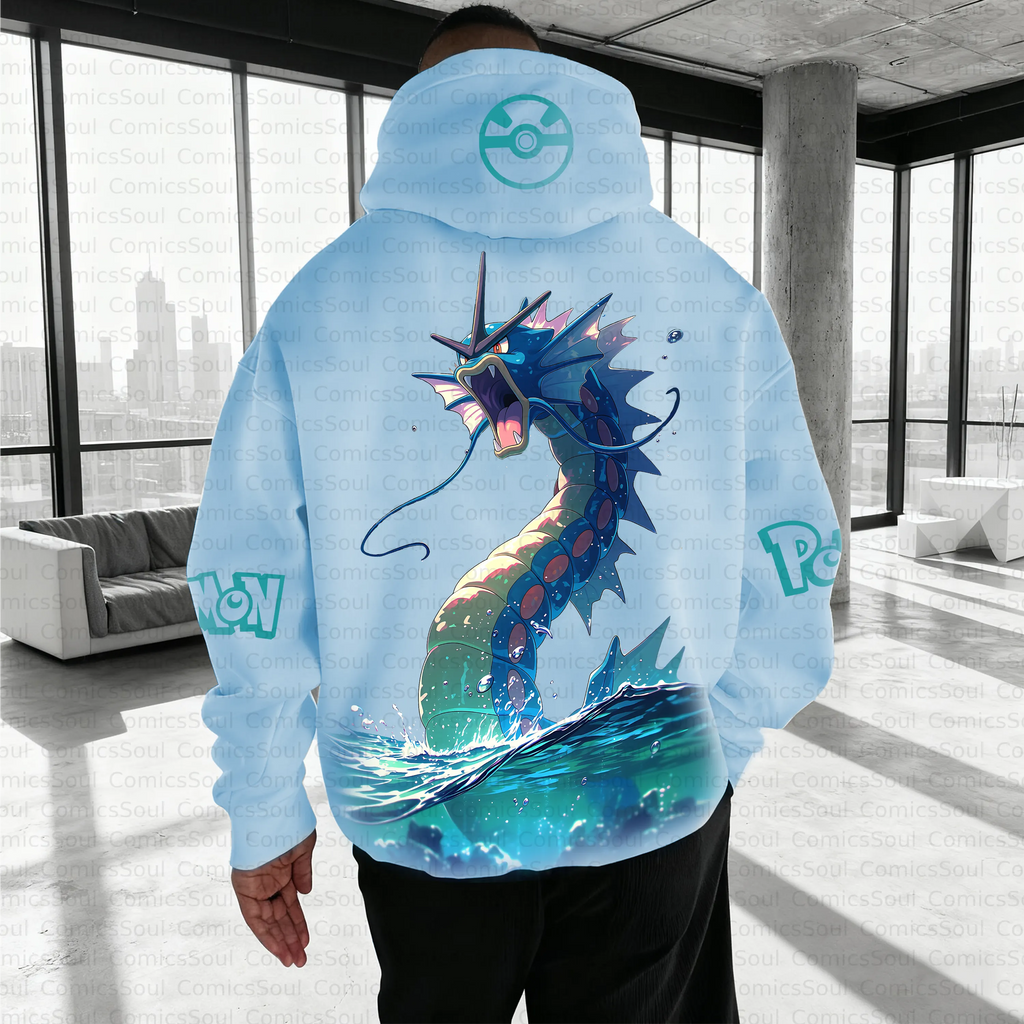 PKM-Unisex Anime Inspired Vintage Plush Hoodie