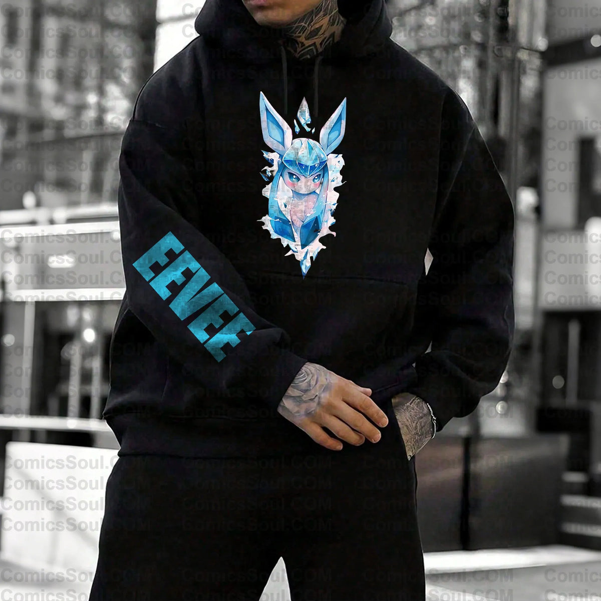 PKM-Unisex Anime Graphic Streetwear Vintage Hoodie