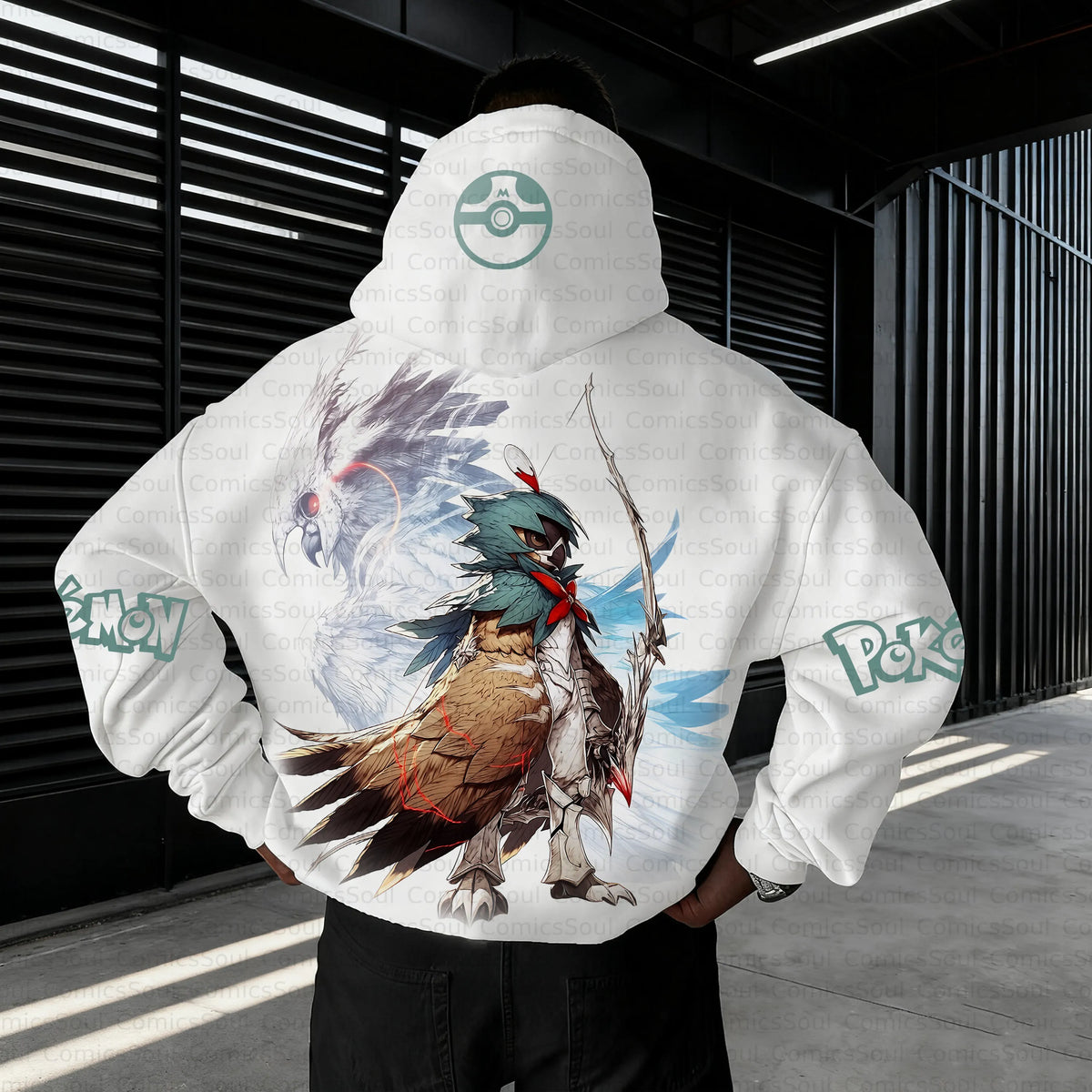 PKM-Unisex Anime Inspired Vintage Plush Hoodie