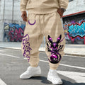 PKM-Unisex Anime Inspired Vintage Plush Pants