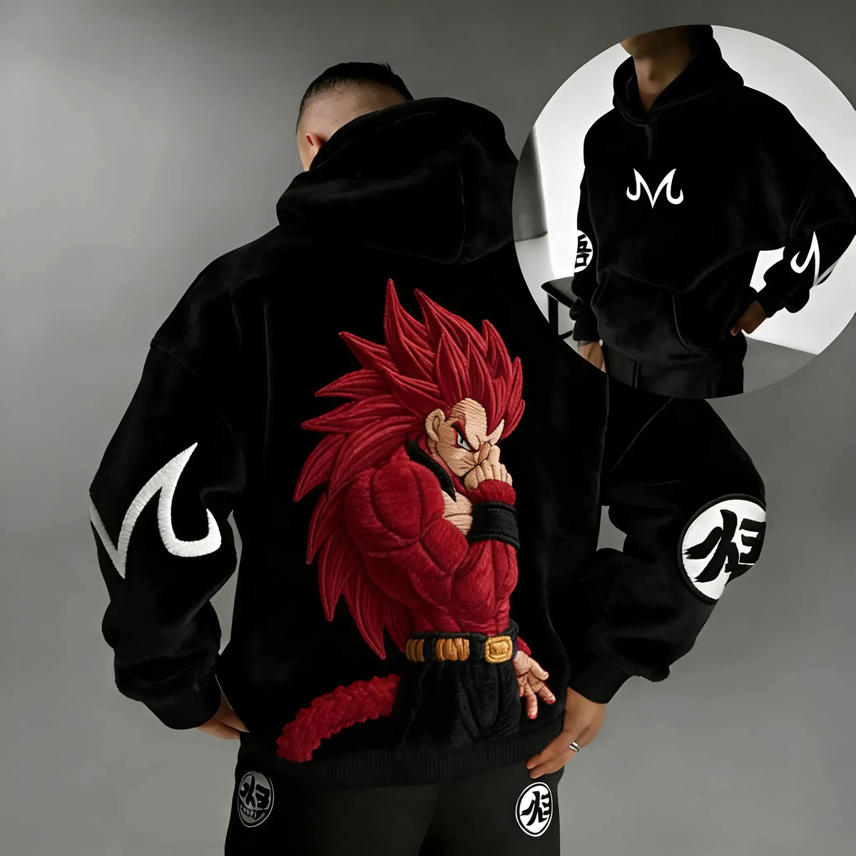 Dragon Ball Color Blocked Plush Hoodie