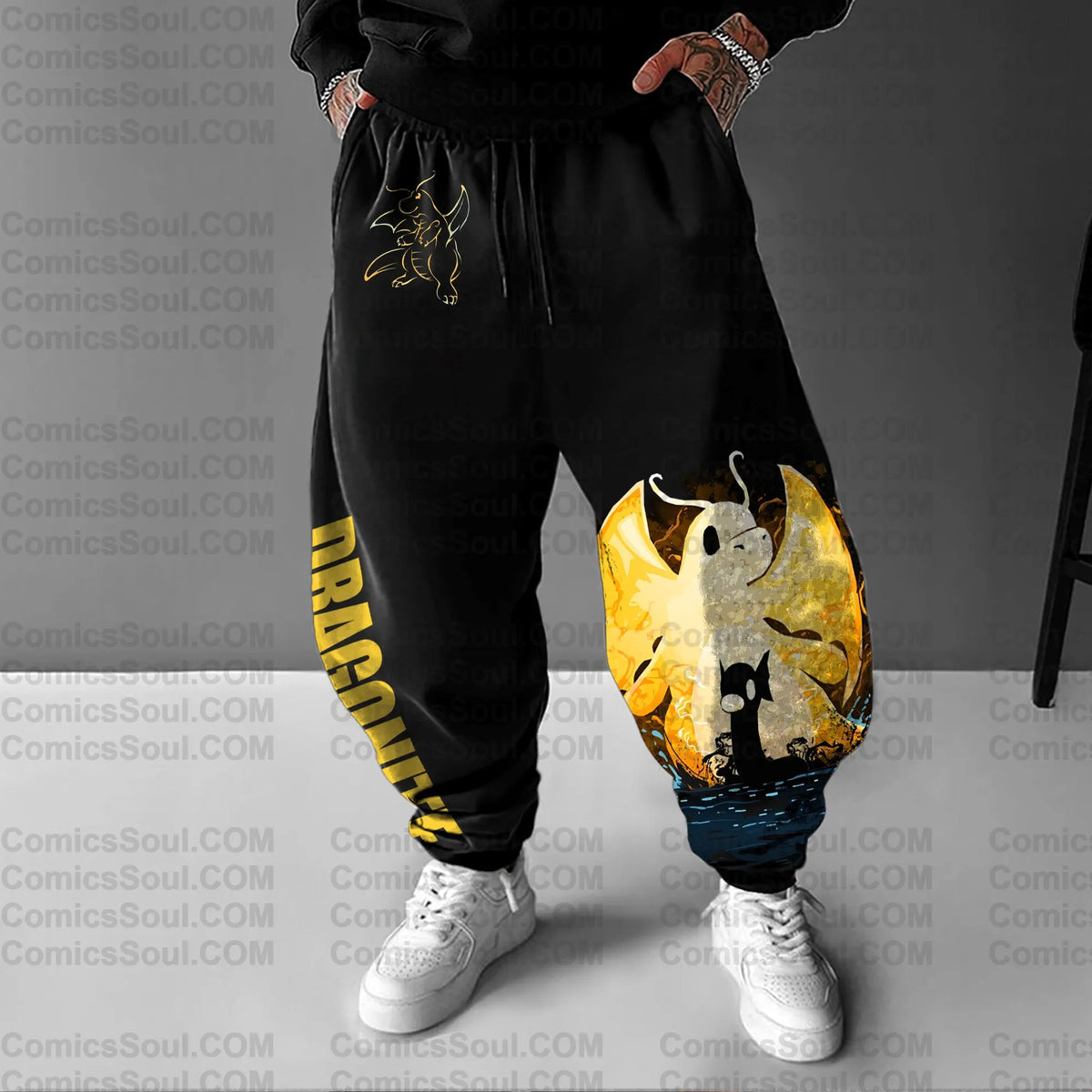 PKM-Unisex Anime Inspired Vintage Pants