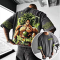 Dragon Ball Anime-Inspired Vintage Waffle Knit T-Shirt