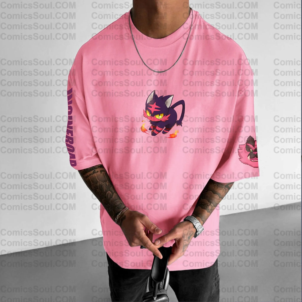 PKM-Unisex Anime Inspired Vintage T-Shirt