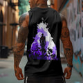 SL-Oversized Anime Print Gym Tank Top