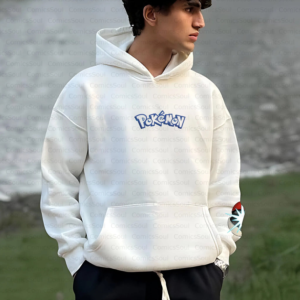 PKM-Unisex Anime Inspired Vintage Plush Hoodie