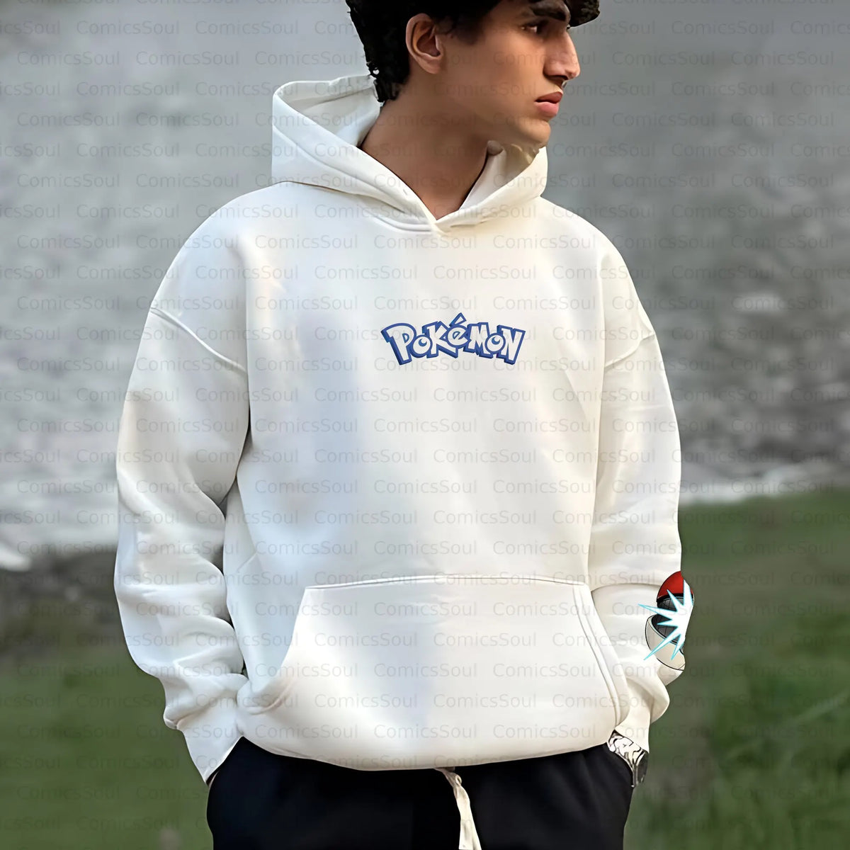 PKM-Unisex Anime Inspired Vintage Plush Hoodie