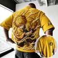 KNY Unisex Anime-Style Retro Corduroy Oversized T-Shirt