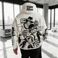 One Piece Color-blocked Plush Hoodie
