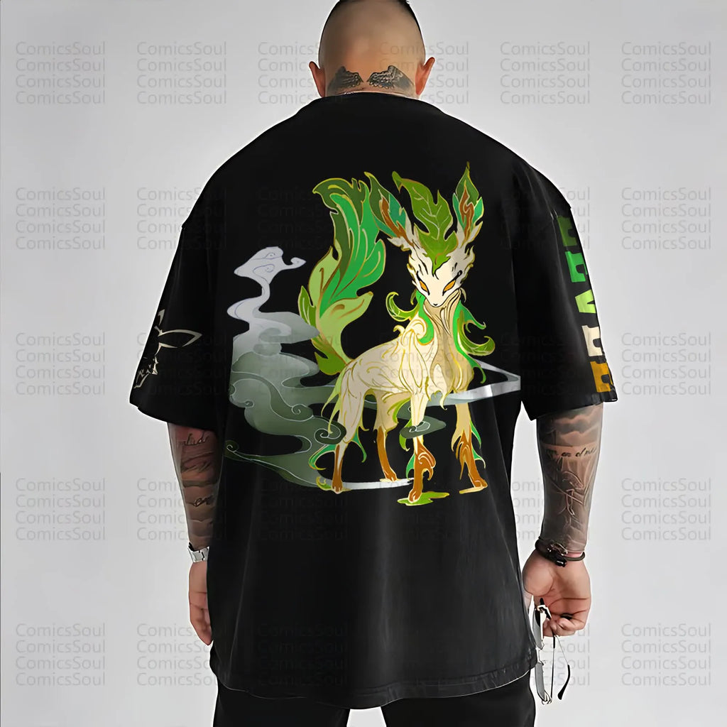 PKM-Unisex Anime Inspired Vintage T-Shirt