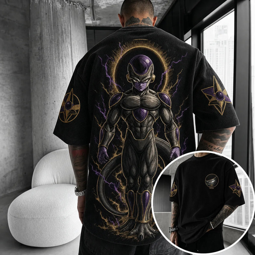 Dragon Ball Unisex Short-Sleeve Corduroy T-Shirt With Anime Print