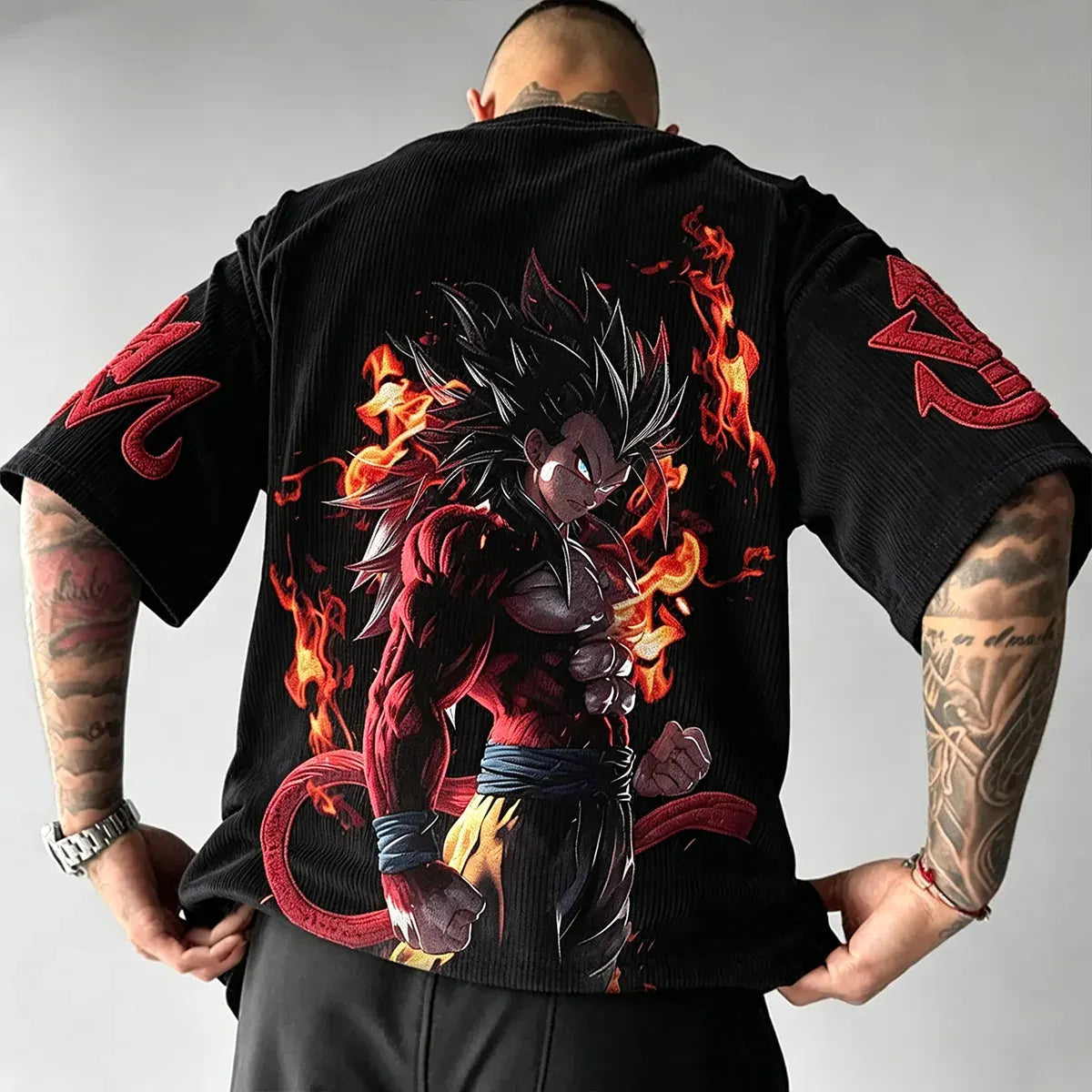 Dragon Ball Unisex Anime Inspired Vintage Corduroy T-Shirt